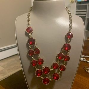 Ruby red necklace